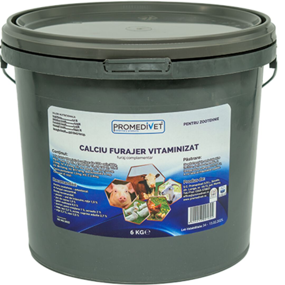 ROVETPHARMA Calcio con Vitaminas y Aroma Natural para Animales