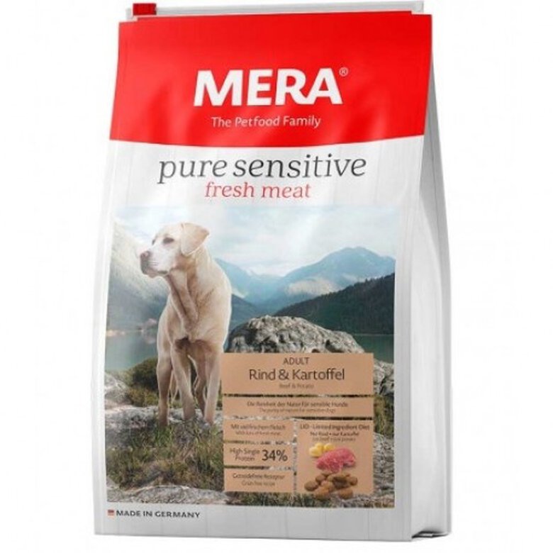 Pienso Mera pure sensitive carne fresca sabor Res y Patata, , large image number null