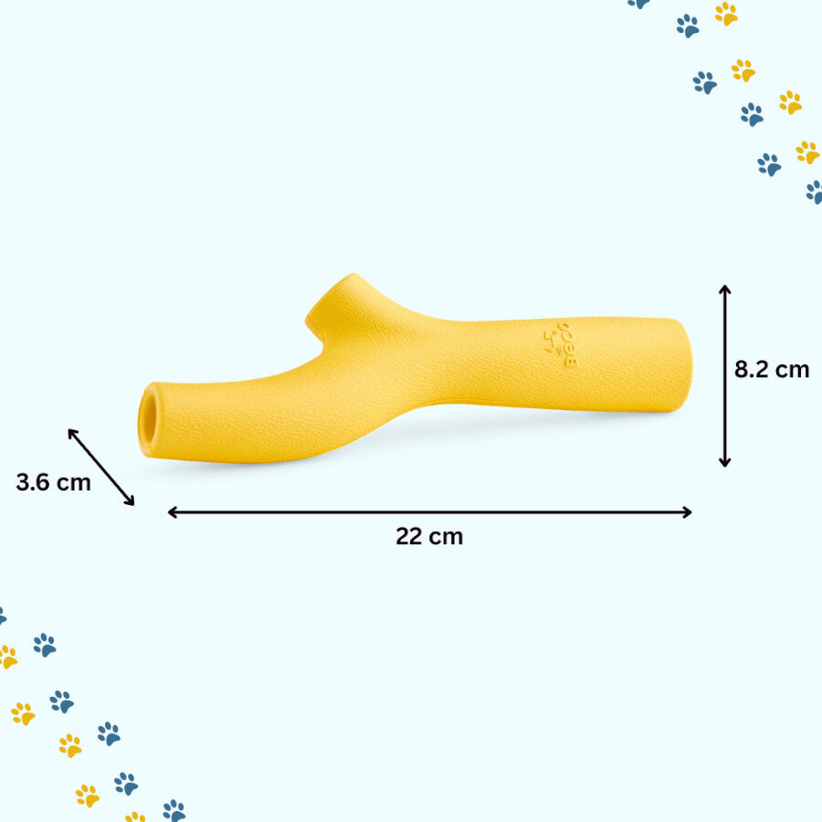 BECO Mordedor de Goma Amarillo para perros, , large Imagen numero 3