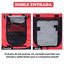 Pawhut remolque de bicicleta rojo y negro para mascotas, , large indicador imagen numero 5