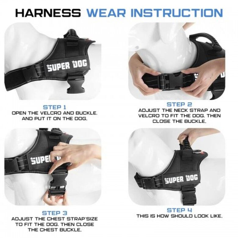 Edipets arnés ajustable y antitirones azul para perros thumbnail