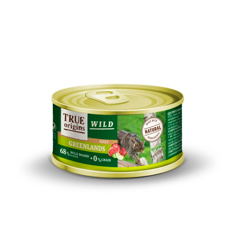 True Origins Adult Wild Greenlands Jabalí lata para gatos , , large image number null