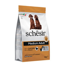 Schesir Adult Medium Nature Pollo pienso para perros