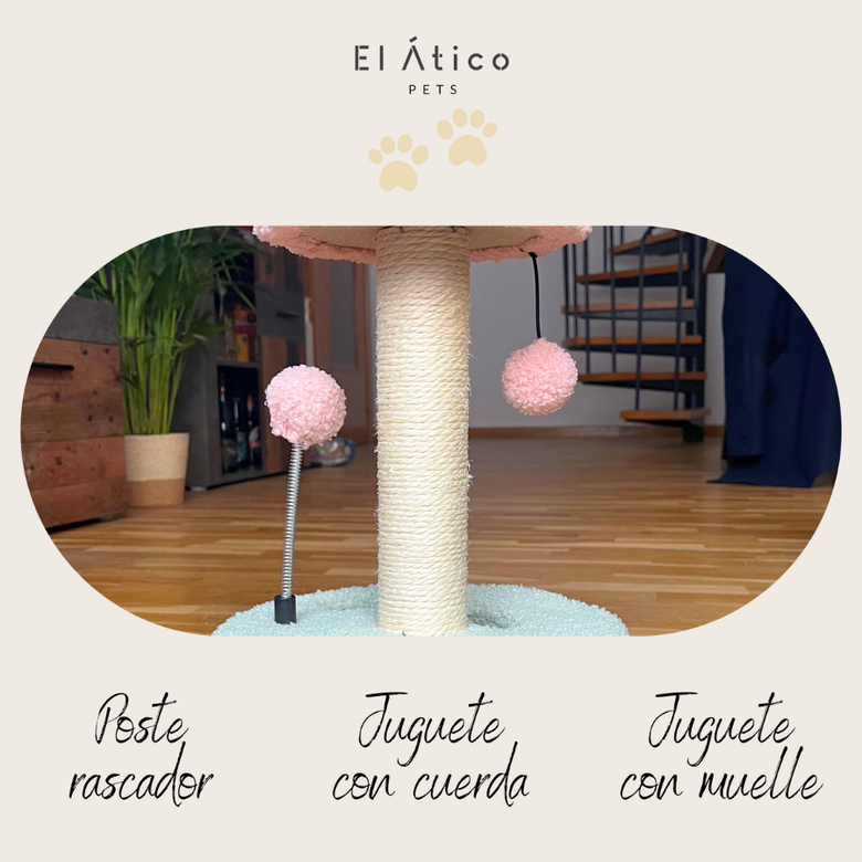 El Ático Pets Arbol Rascador Bolas de Juego para Gatos thumbnail