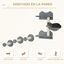 PawHut Estanterías para Gatos Gris, , large indicador imagen numero 4