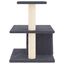vidaXL Rascador para gatos con postes de sisal gris oscuro 48 cm, , large indicador imagen numero 3