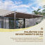 Outsunny Techo de Pérgola 3,5x2,5 m Techo de Repuesto Retráctil para Sombrilla Toldo de Tela para Cenador Jardín con 10 Orificios de Drenaje Café, , large indicador imagen numero 4