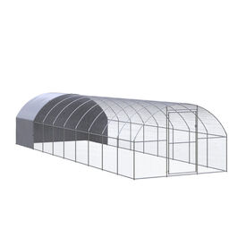 VidaXL Gallinero Exterior plateado
