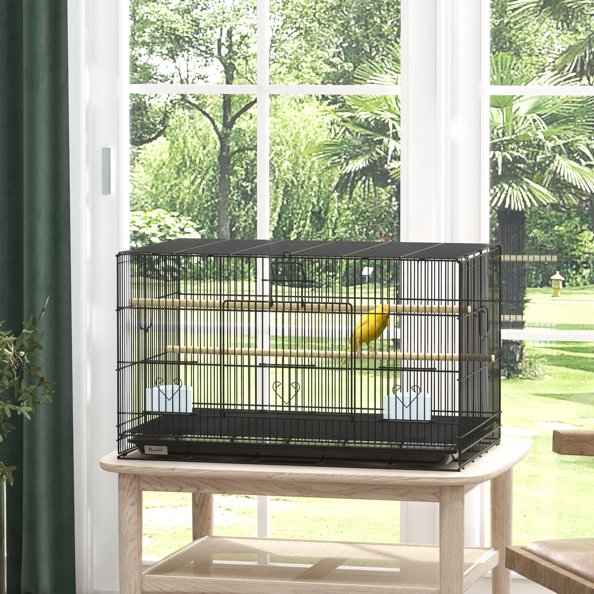 PawHut Jaula Negra para Pájaros thumbnail