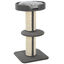 PawHut Árbol Rascador para Gatos Altura 91 cm Árbol para Gatos Torre para Gatos de 3 Niveles con Nido Plataforma y Poste de Sisal 45x45x91 cm Gris, , large indicador imagen numero 1