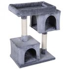 Rascador con 2 cajas plataforma PawHut color Gris, , large image number null