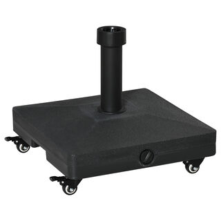 Outsunny Base de Sombrilla Negra para exterior