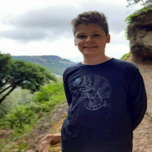 Camiseta para hombre Animal Totem camaleón color negro thumbnail