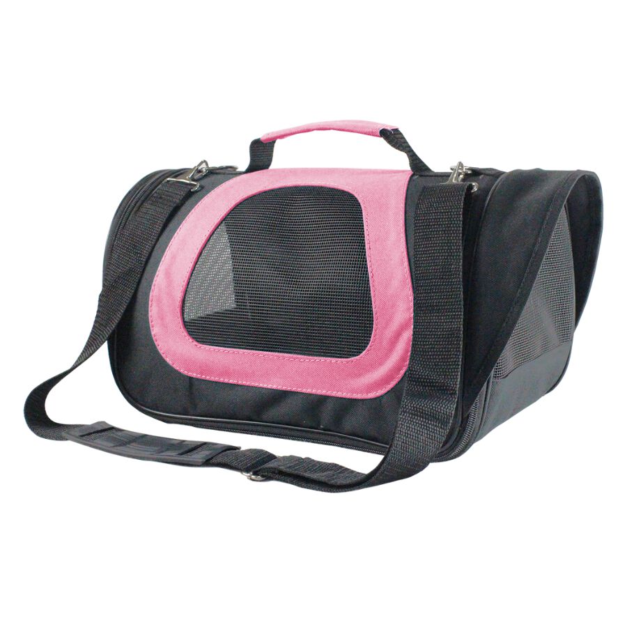 Nobleza -Transportin Gato Perro, Bolsa de Transporte Transpirable para Mascotas, 45*28*29cm transportador de mascotas para Perros/Gatos/Avi&oacute;n Mediano (Rosa), , large Imagen numero 1
