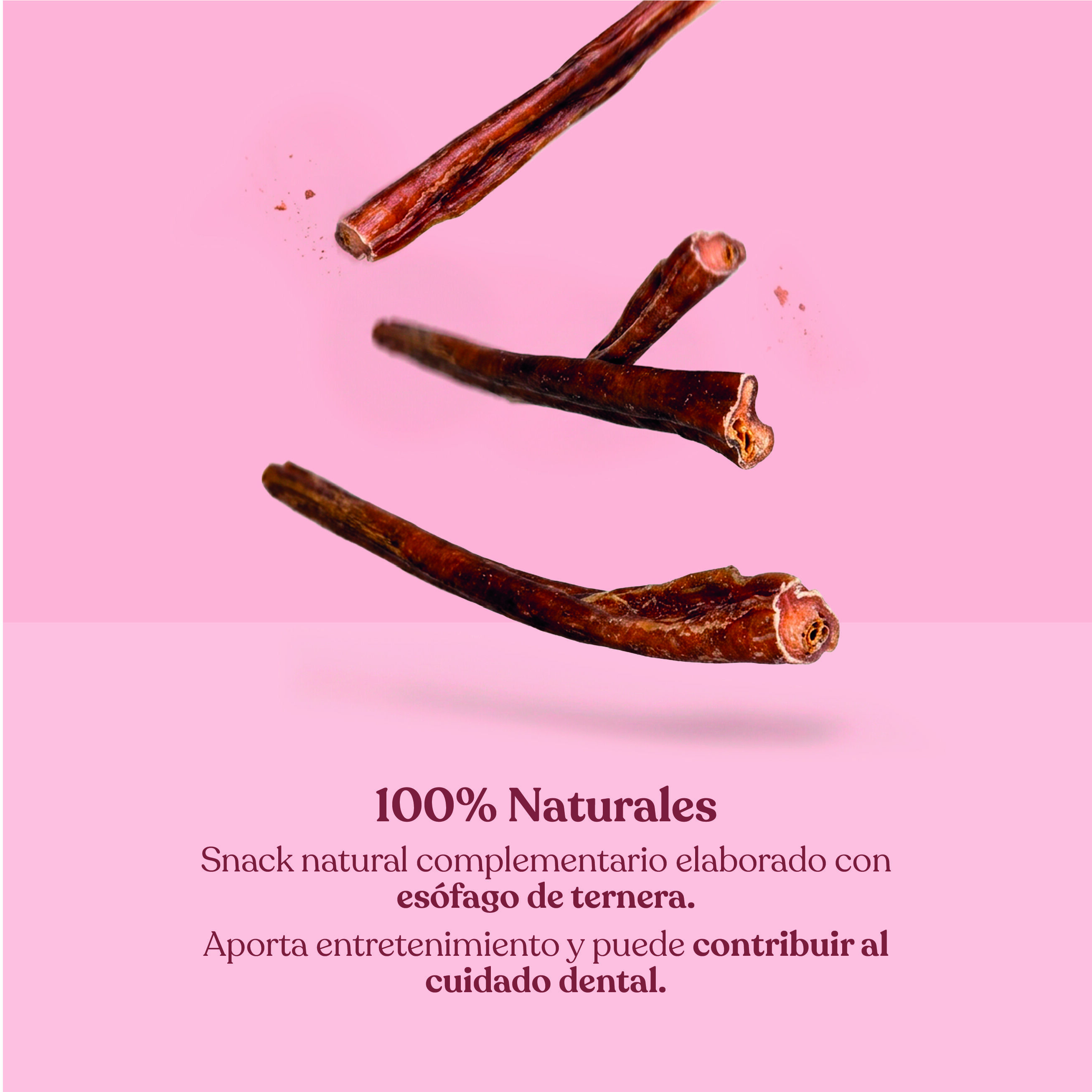 dr.bimix Palitos de Es&oacute;fago de Vacuno 30 cm para Perros | Masticaci&oacute;n Natural y Salud Dental, , large Imagen numero 2