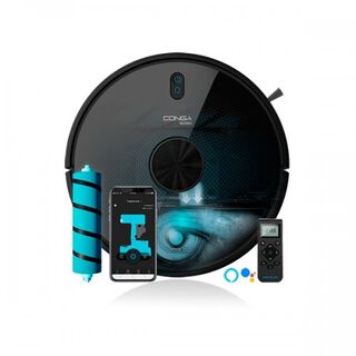 Robot aspirador Conga 6090 Ultra color Negro