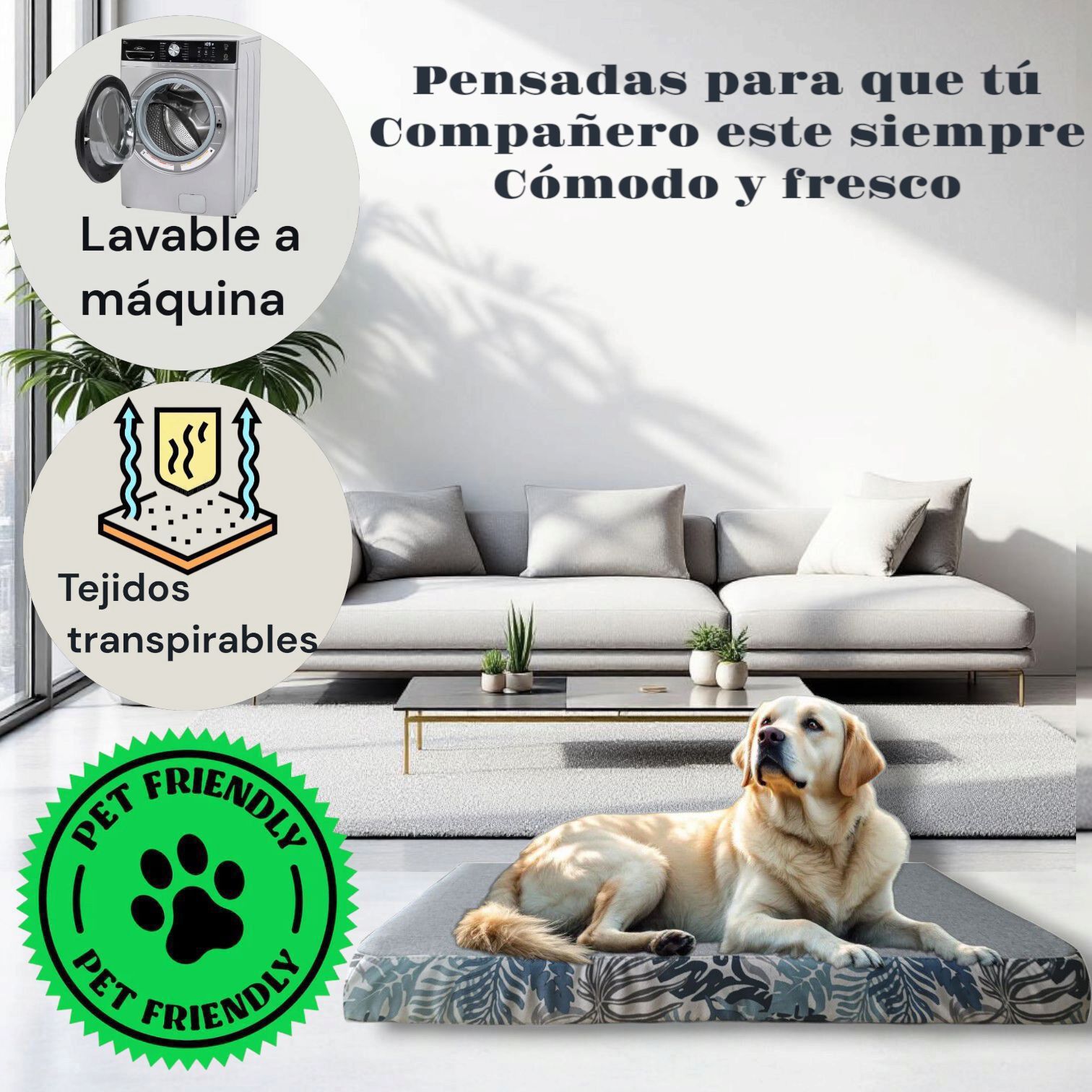 CAMA LULU GRIS ESAMPADO Talla XL., , large Imagen numero 3