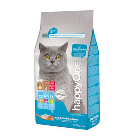 happyOne Adult Esterilizado Salmón y Arroz pienso para gatos