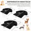 COSTWAY Funda de Peluche para Perros, Cama Antideslizante con Funda Extraíble Lavable/Cuello Acolchado Suave, Tapete de Felpa para Perros (112 x 101 x 18 cm, Negro Grisáceo), , large indicador imagen numero 4