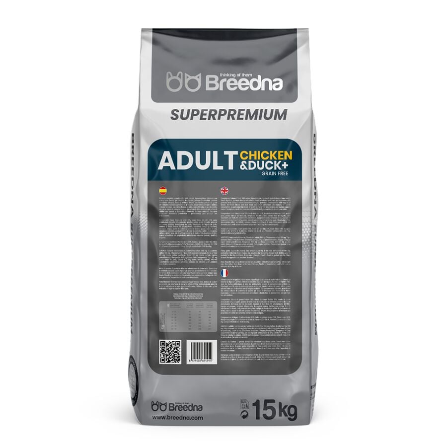 Breedna Grain Free Pollo y Pato pienso para perros thumbnail