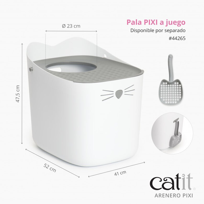 Catit Pixi Arenero Blanco para gatos, , large image number null