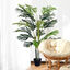 Outsunny Planta Artificial Palmera 150 cm Árbol Artificial con Maceta y Musgo para Decoración Interior y Exterior Salón Oficina Balcón Ø18x150 cm Verde, , large indicador imagen numero 2