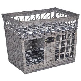 Cama y casita para gatos color Gris