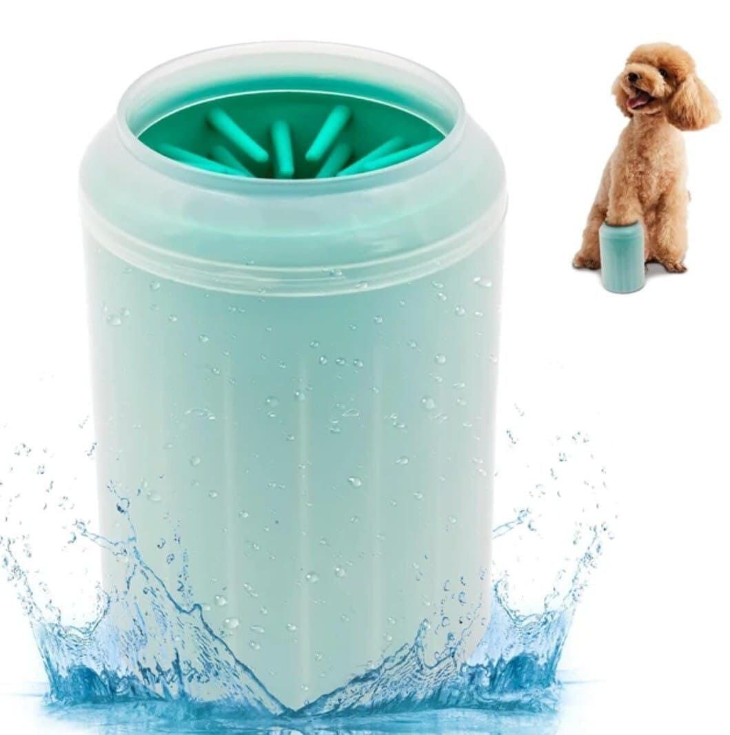 Komypets Limpiador de patas para mascotas color verde