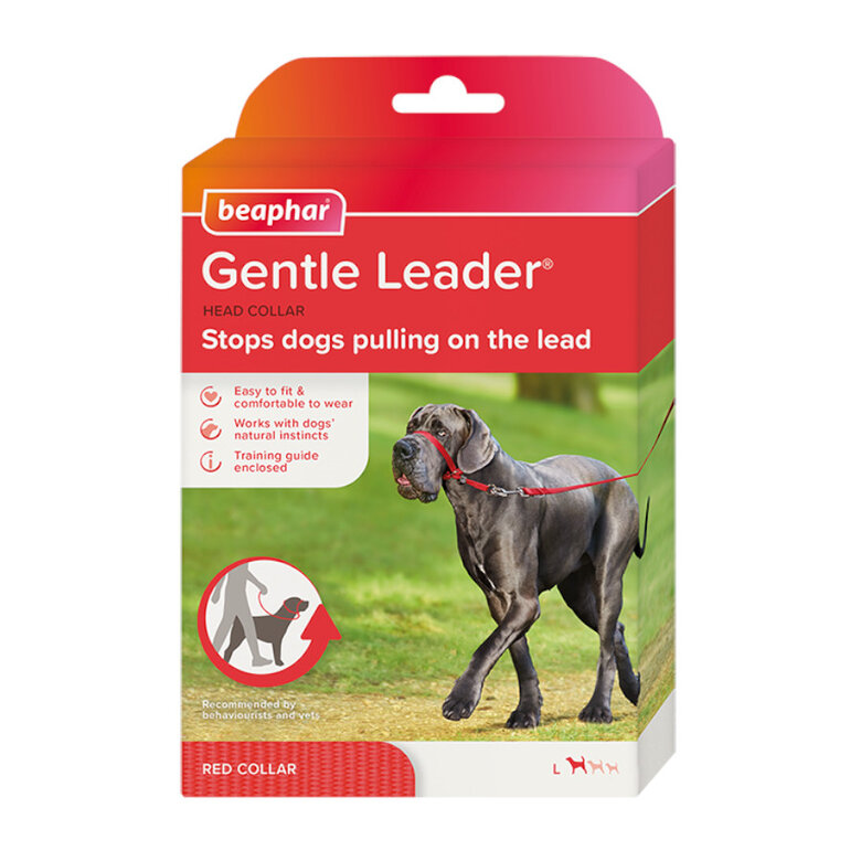 Beaphar Gentle Leader Bozal rojo para perros, , large image number null