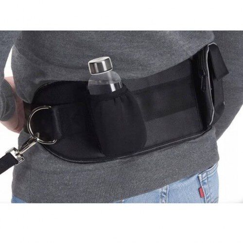 Pets Collection correa con cintur&oacute;n negro para mascotas, , large Imagen numero 2