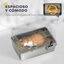 PawHut Arenero para Gatos de Acero Inoxidable XL Caja de Arena para Gatos Arenero con Pala Aberturas Dobles Fácil de Limpiar Plata, , large indicador imagen numero 5