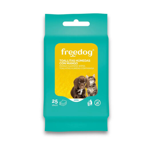 Toallitas Húmedas Freedog Mango Toallitas Higiene y Salud Perros - Mascota  Planet SL