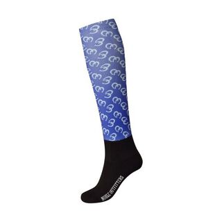 Calcetines estampados Over the Calf para mujer color Herraduras , Calcetines estampados Over the Calf para mujer color Herraduras