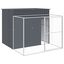vidaXL Caseta perros con corral acero galvanizado gris 214x1069x181 cm, , large indicador imagen numero 5