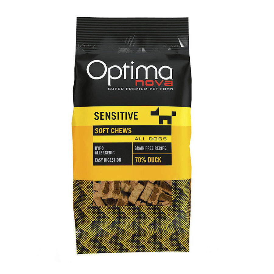 150 g Optima Nova Galletas Sensitive pato para perros, , large Imagen numero 1