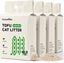 Fukumaru Arena de Tofu para Gatos sin Perfume 2,7 kg &ndash; Aglomerante, Casi sin Polvo y Soluble en Agua - Pack 4 x 2,7 kg (10,8 kg), , large indicador imagen numero 1