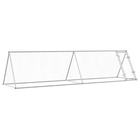 Vidaxl Jaula Para Gallinas Acero Galvanizado Plateado 