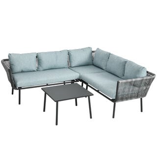 Outsunny Conjunto De Muebles De Ratán Para Terraza Patio 