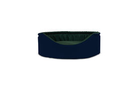 Gauty Cama Redonda impermeable azul y verde para Perros y Gatos