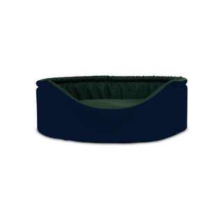 Gauty Cama Redonda impermeable azul y verde para Perros y Gatos