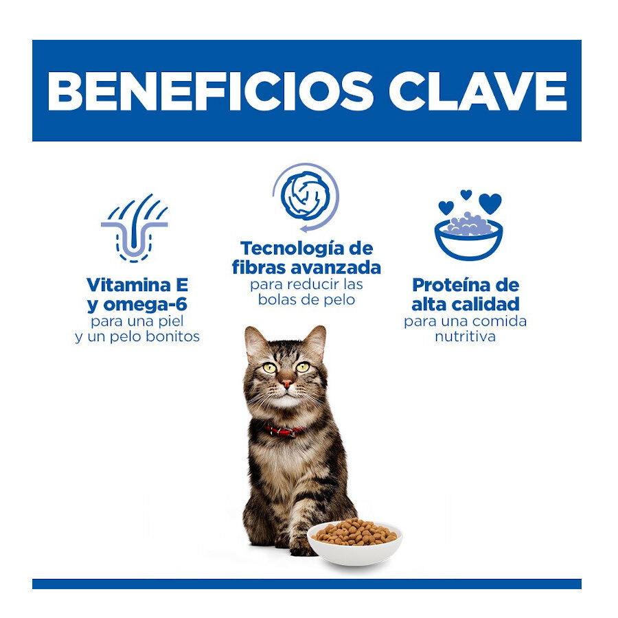 1.5 kg Hill's Science Plan Adult Hairball y Perfect Coat Pollo pienso para gatos, , large Imagen numero 3