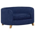 VidaXL Sofá de Madera Maciza Azul para perros, , large image number null