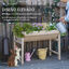 Outsunny Huerto Urbano Elevado de Madera 108,5x60x80 cm Mesa de Cultivo con Tela no Tejida y 3 Orificios de Drenaje para Jard&iacute;n Terraza Exterior Carga 50 kg Natural, , large indicador imagen numero 5