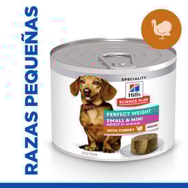 Hill's Science Plan Adult Small y Mini Perfect Weight Mousse de Pavo lata para perros