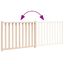 vidaXL Puerta para Perros Plegable Paneles Puerta Mascotas Madera de Álamo, , large indicador imagen numero 3