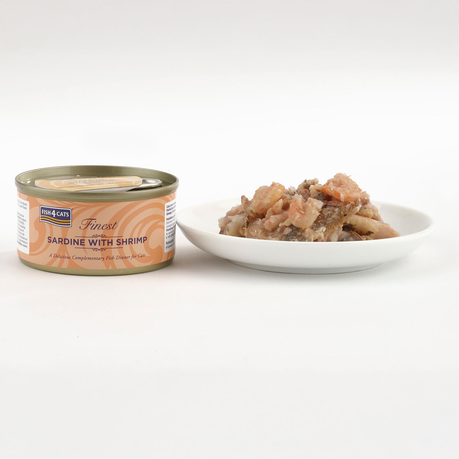 Fish4Cats Lata Filete Sardina con Camarón para gatos thumbnail