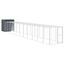 vidaXL Gallinero con corral acero galvanizado gris 165x863x181 cm, , large indicador imagen numero 22