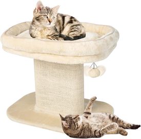 COSTWAY Árbol Rascador Beige para gatos