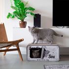 Rascador/Cueva District70 Sardine para gatos color Blanco, , large image number null