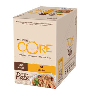 Wellness Core Adult Purely Pollo en Paté Sobre para gatos